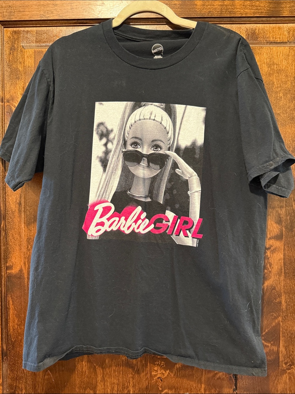 Mattel Barbie Girl Graphic Tee - Black & Pink